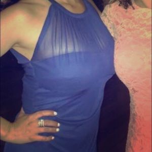 Bridesmaid dress David’s bridal navy size 12